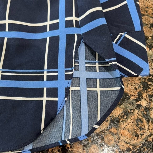 Susan Graver Button Down Printed Stretch Woven Top/Tunic QVC Size Small - Picture 8 of 9